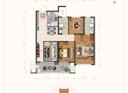 衡水荣盛君悦学府109㎡三室二厅二卫户型图